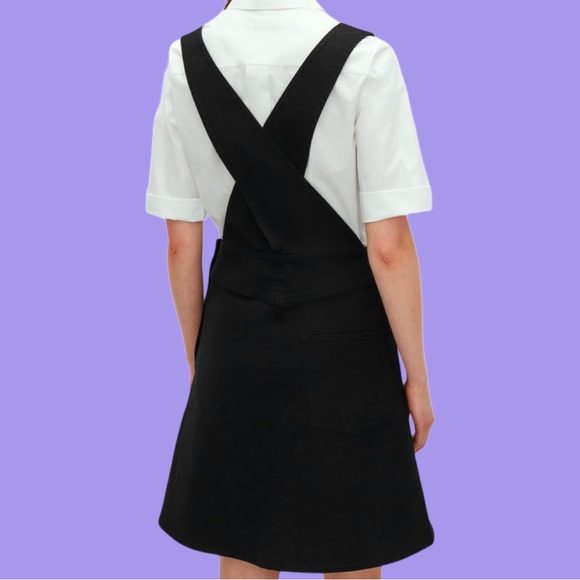 4/45$ Crossed Suspenders Black Overalls Skirt | COS - Picture 5 of 10
